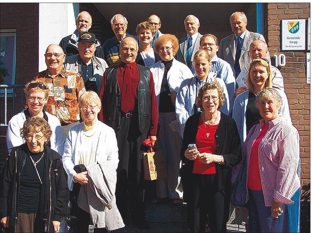 Reception for the american descendants of the Broderius-family in Kropp.