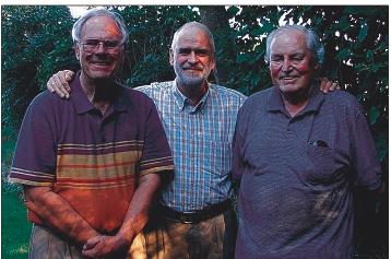 Bruce Broderius, Juergen Groth and Claus Broderius (from left).